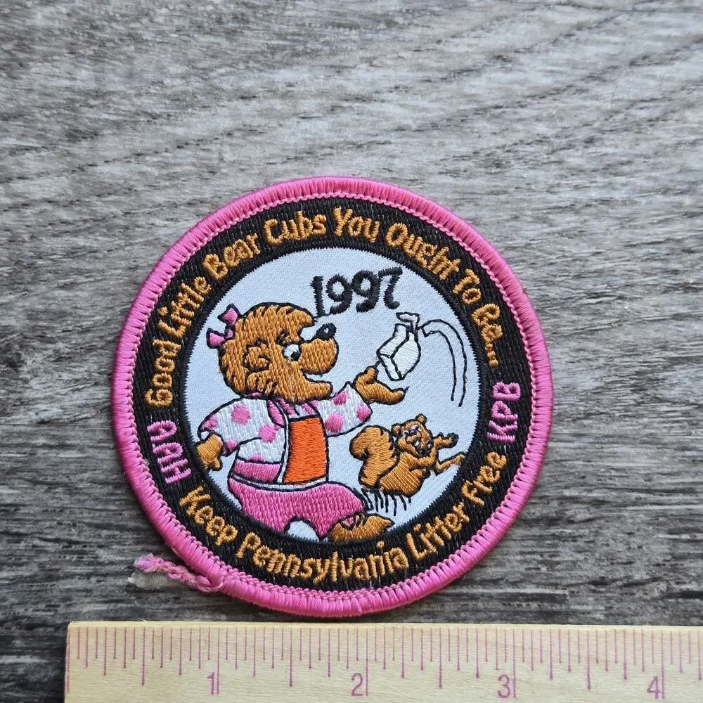 Vintage NEW 1997 Patch Keep‎ Pennsylvania Litter Free Good Little Bear Cubs 3
